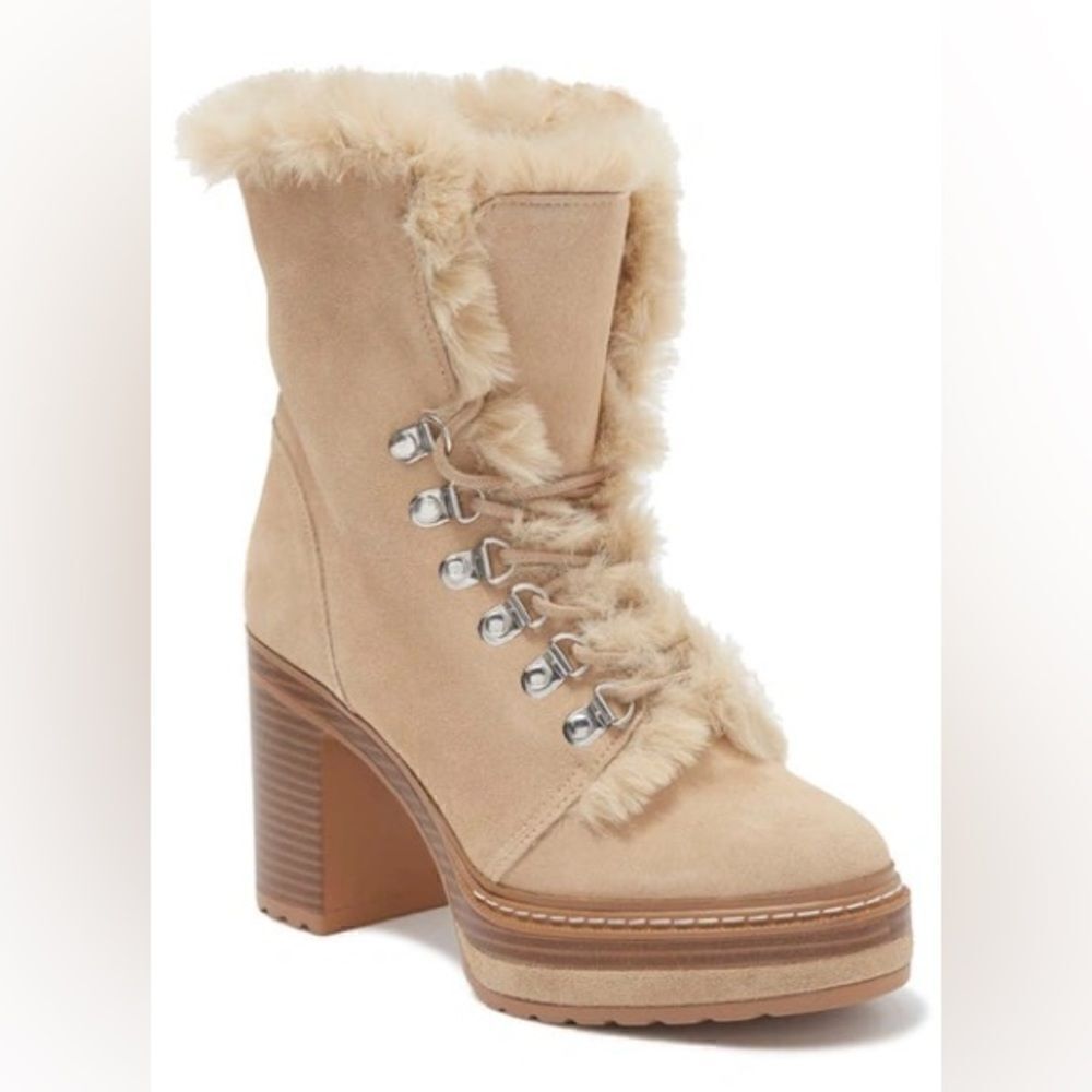 Steve Madden Women’s Scoops Faux Fur Platform Booties in the Size 9.5M - Picture 8 of 16